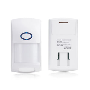 433MHz Pet Immune PIR Motion Detector, Dual Infrared Windows, 12M Range, 110° Wide Angle