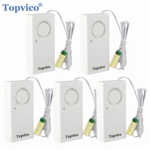 Topvico 1 / 3 / 5pcs Water Leakage Sensor Detector / Water Leak Alarm Flood Detection / 120dB Alert Wireless Home Security Alarm System # Free Shipping - Topvico