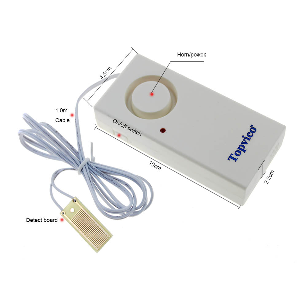 Topvico 1 / 3 / 5pcs Water Leakage Sensor Detector Water Leak Alarm Flood Detection 120dB Alert Wireless Home Security Alarm System