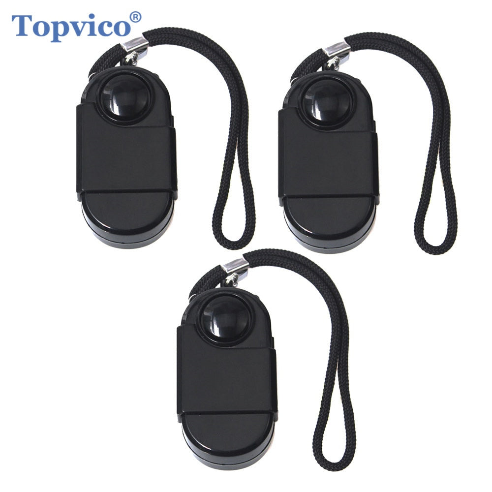 Topvico 3pcs Camping Travel Portable Mini PIR Infrared Motion Sensor Detector Alarm 120dB Wireless Home Security Anti-theft